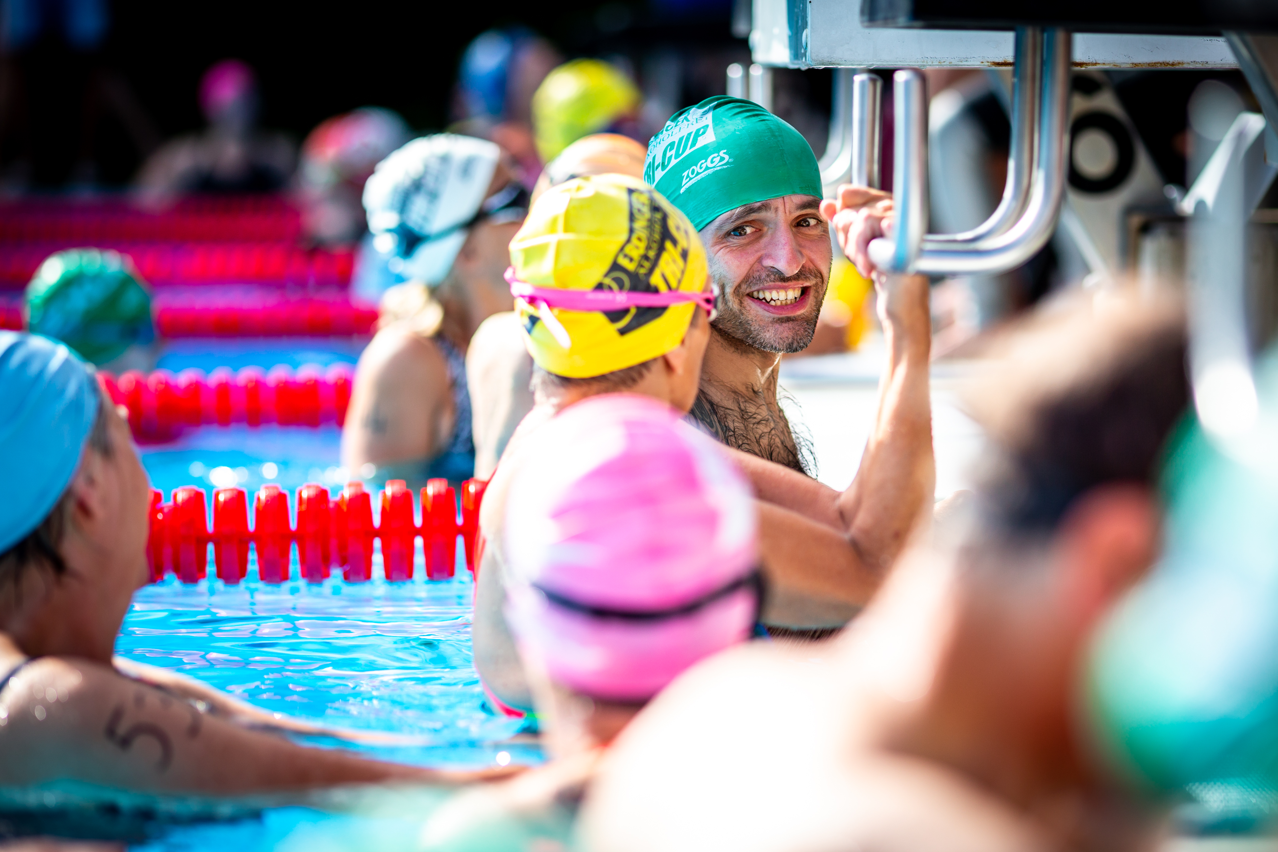 Beckenrand der Swim-Challenge